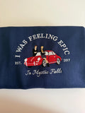 Embroidered sweatshirt "I was feeling epic"