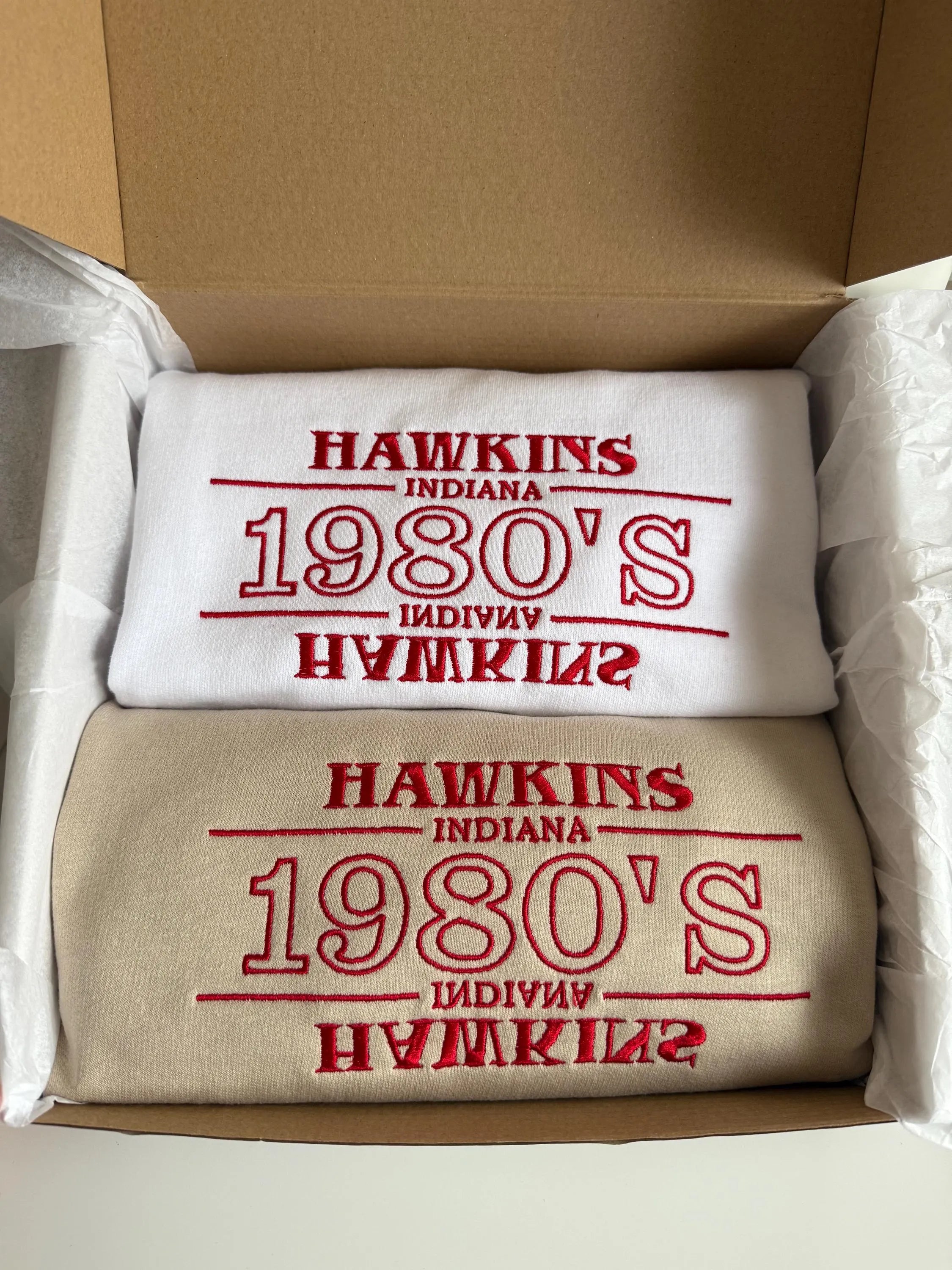 Embroidered Stranger Things sweatshirt